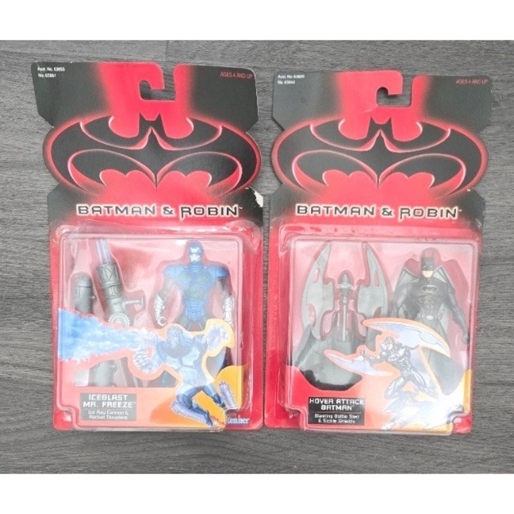 1997 Kenner Batman & Robin Movie Figures Hover Attack Batman Iceblast Mr Freeze